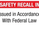 NHTSA's mandatory label for safety recall notices