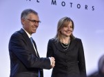 PSA's Carlos Tavares and General Motors' Mary T. Barra