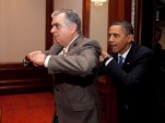 Ray LaHood Say Hands-Free Calls Are A-Okay, Throws NTSB Under Bus Ray LaHood and President Barack Obama
