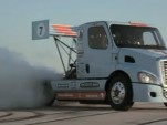 Semi truck goes drifting video