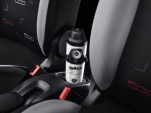 The Fiat 500L, featuring an in-car espresso maker from Lavazza