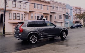 Uber self-driving prototype in San Francisco