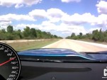 View from the cockpit of a 1,500-horsepower C6 from High Tech Corvette